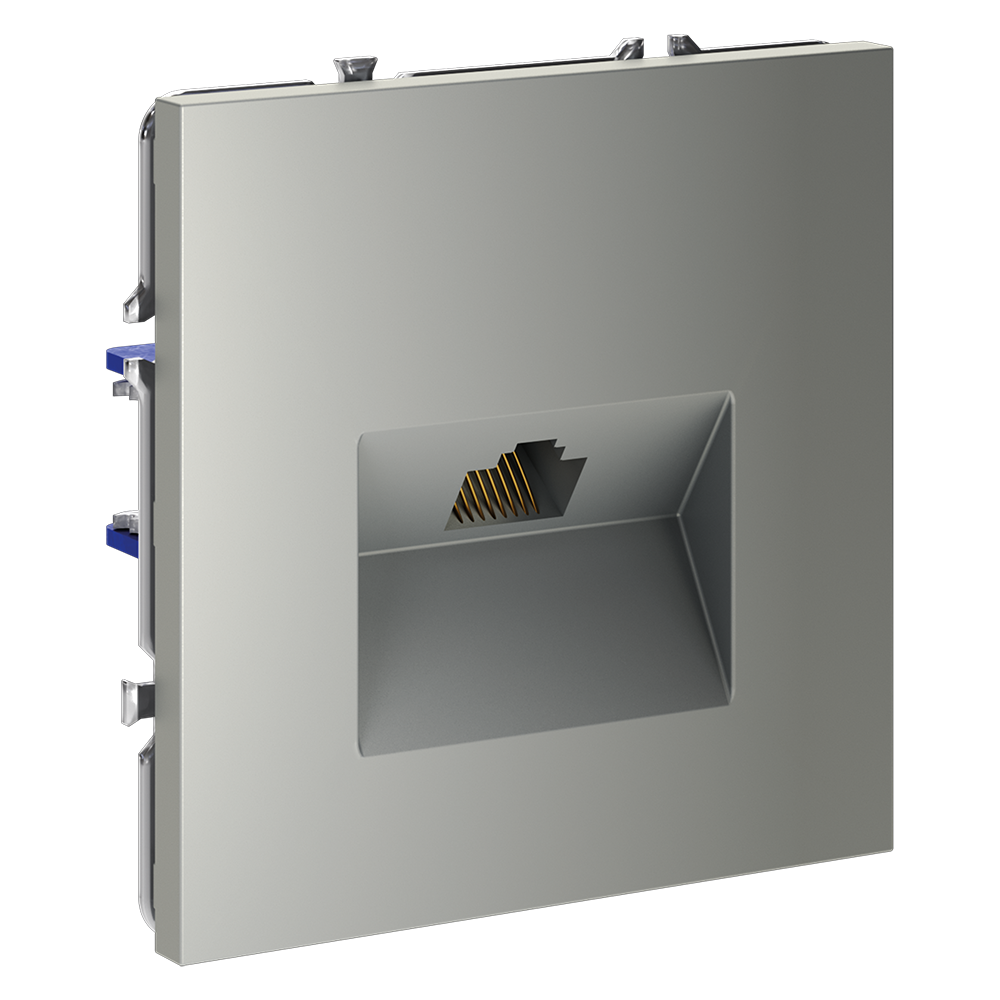 Розетка компьютерная Voltum S70 VLS060105 (сталь)