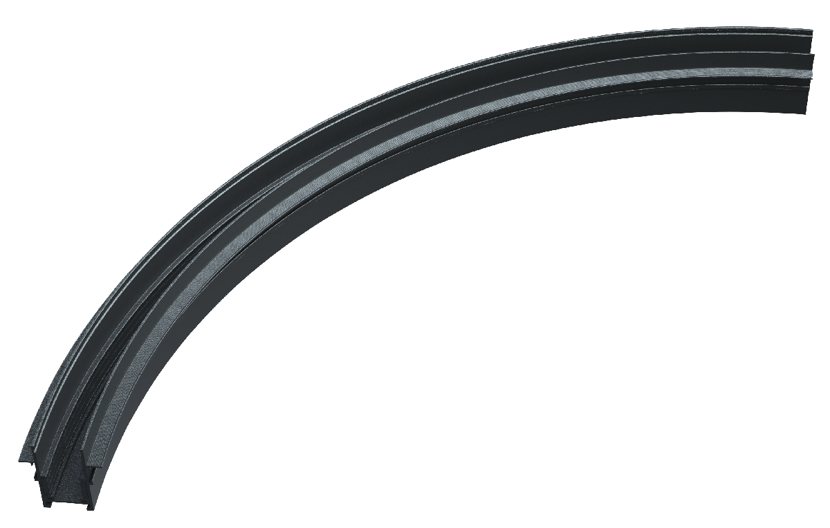Радиусный магнитный шинопровод iLedex Vision 4822-1/4-D1000-BK