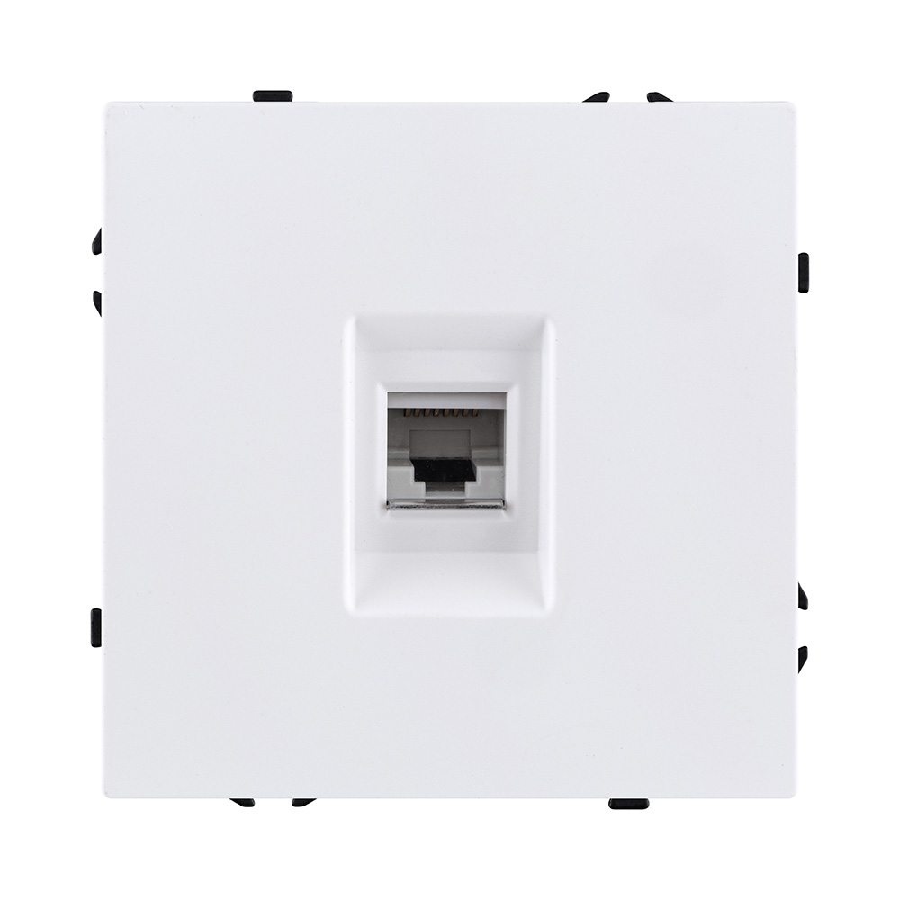 Розетка Ethernet RJ45 Cat.6, белый матовый Kollinger Eclipse EC-017WH