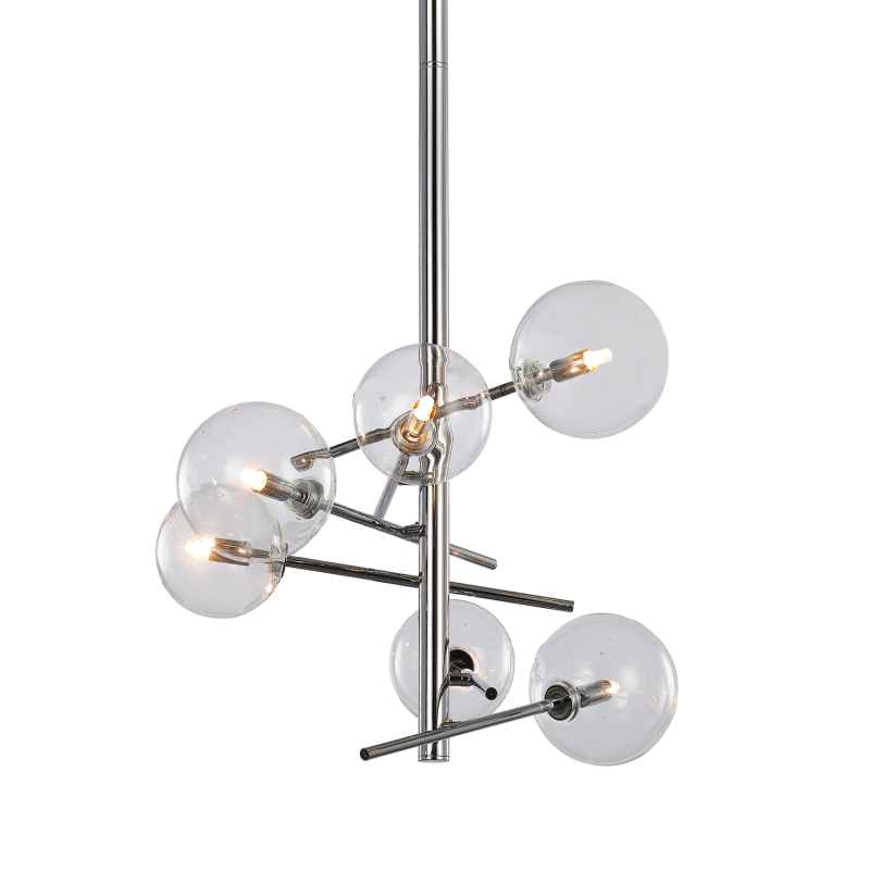 Люстра на штанге Delight Collection Globe Mobile MX19009070-6A chrome Люстра на штанге Delight Collection Globe Mobile MX19009070-6A chrome