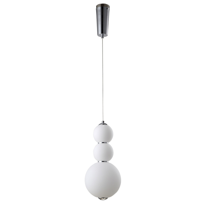 Подвесной светодиодный светильник Crystal Lux Desi SP3 Chrome/White Подвесной светодиодный светильник Crystal Lux Desi SP3 Chrome/White