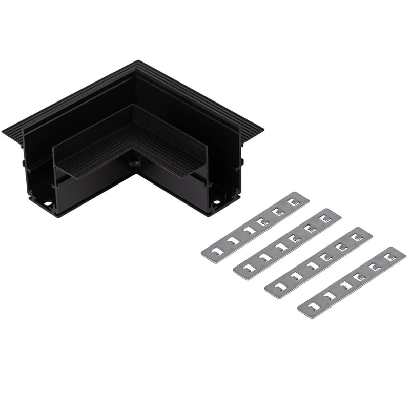 Коннектор угловой для встраиваемого магнитного шинопровода ЭРА Nova TRM-R20-CC-B Б0054782 Коннектор угловой для встраиваемого магнитного шинопровода ЭРА Nova TRM-R20-CC-B Б0054782