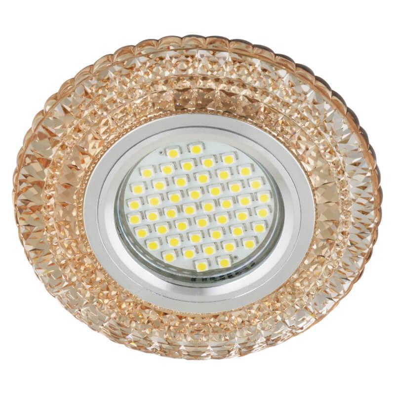Встраиваемый светильник Fametto Fiore DLS-F131 GU5.3 Chrome/Gold Встраиваемый светильник Fametto Fiore DLS-F131 GU5.3 Chrome/Gold