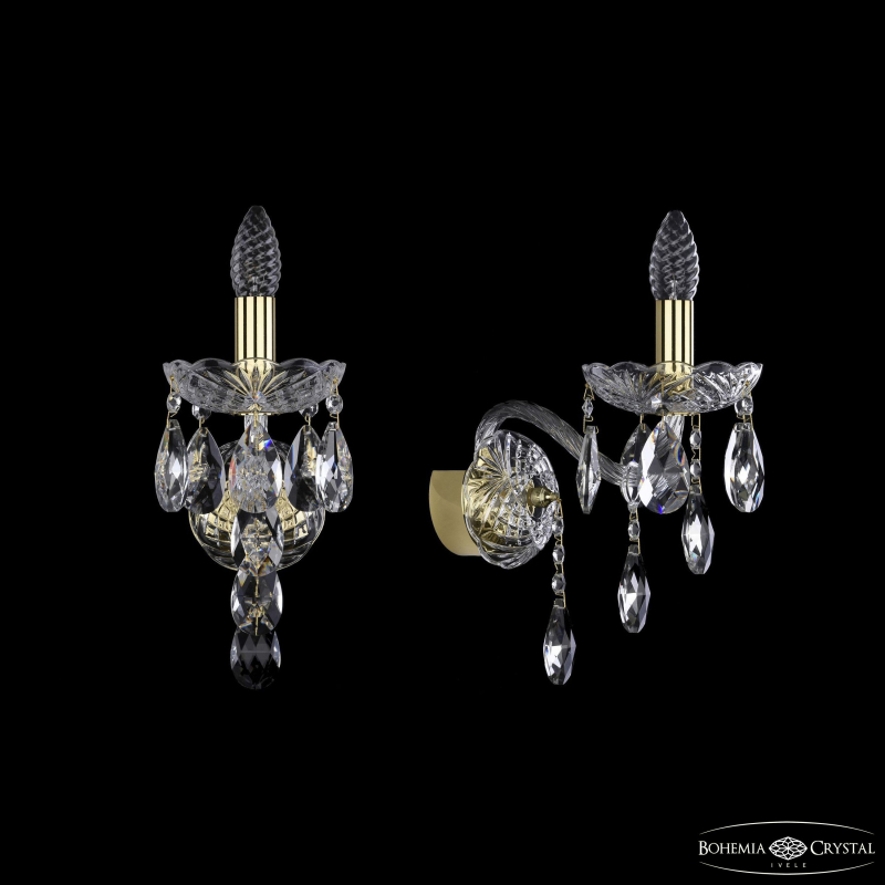 Бра Bohemia Ivele Crystal 1415B/1/165/XL G Бра Bohemia Ivele Crystal 1415B/1/165/XL G