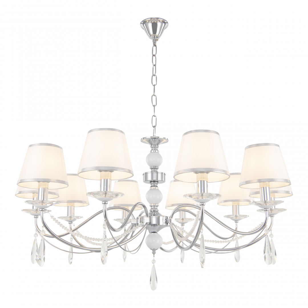 Подвесная люстра Arte Milano 342109/10 CR+LWT Подвесная люстра Arte Milano 342109/10 CR+LWT