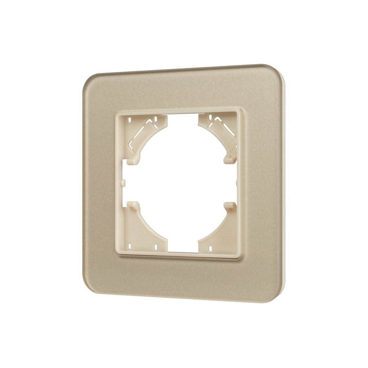 Рамка стеклянная на 1 пост Arlight FRM-OMALI-SFGS-1-GD 049679 Рамка стеклянная на 1 пост Arlight FRM-OMALI-SFGS-1-GD 049679