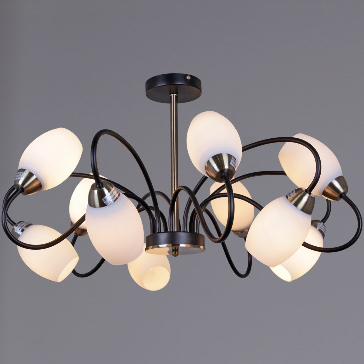 Люстра на штанге Reluce 01270-0.3-10B BK+AB