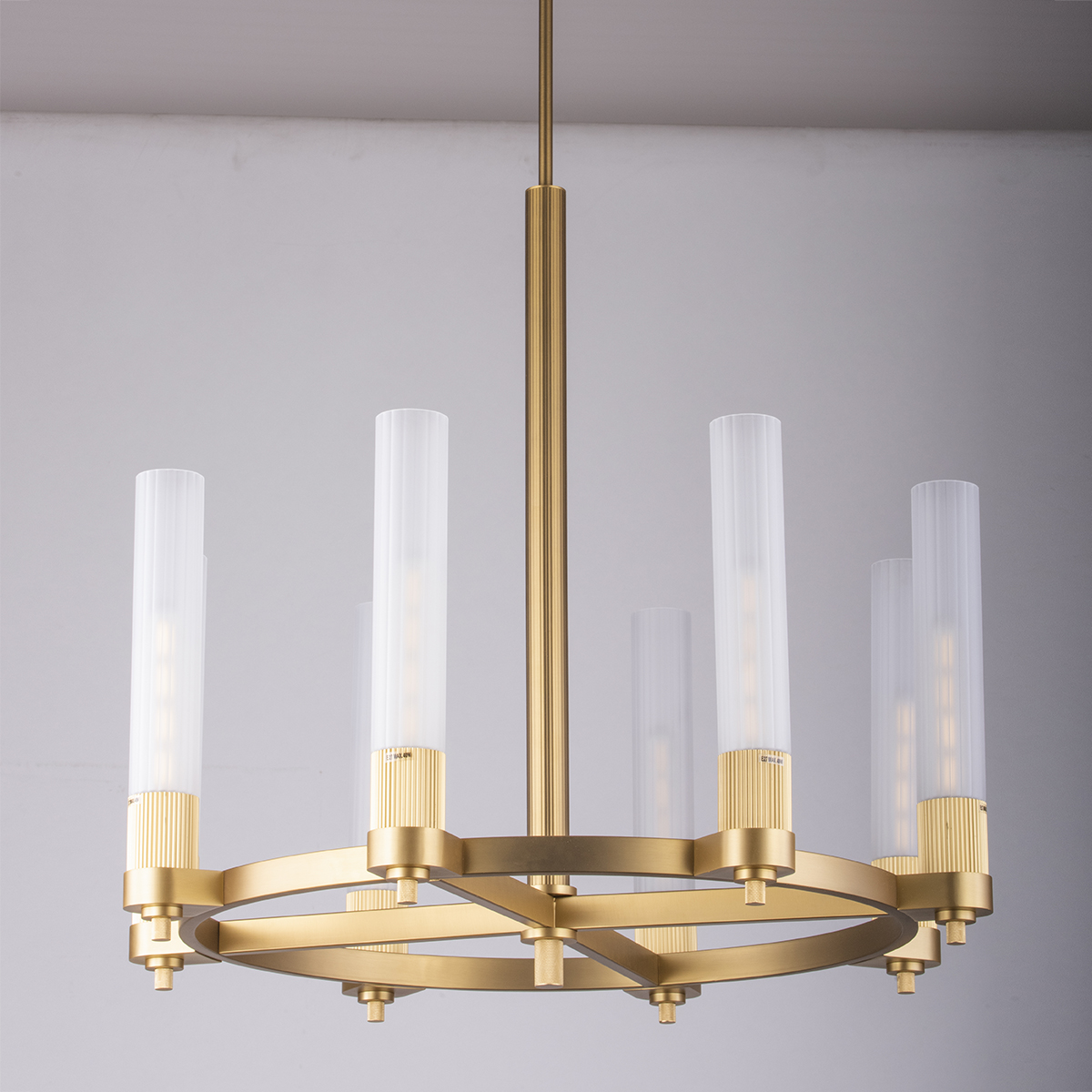 Люстра на штанге DeLight Collection MD2314-8A antique brass Люстра на штанге DeLight Collection MD2314-8A antique brass