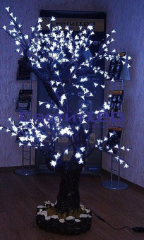 Дерево светодиодное "Куст Сакура", Белое, 324LED, 1.5х1м, 25W