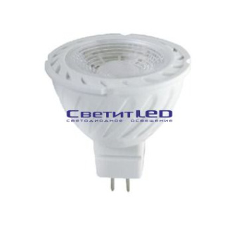 Лампа LED GU5,3(MR16), 5W, 220V, нейтральный 4200К, 500Lm