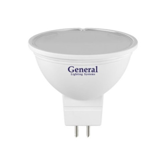 Лампа LED GU5,3(MR16), 5W, 220V, теплый 3000К, 380Lm