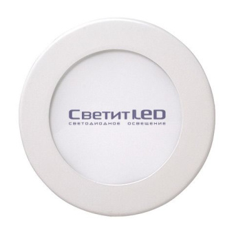 Светильник LED встраиваемый, круг, белый, 6W, 220V, нейтральный 4200К, 270Lm