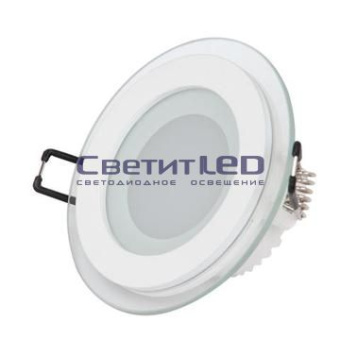 Светильник LED встраиваемый, круг, белый, 6W, 220V, холодный 6400К, 480Lm, HL687LG64WH