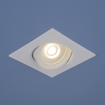 Светильник LED встраиваемый поворотный, квадрат, 6W, 4200К нейтральный, белый, 450Lm