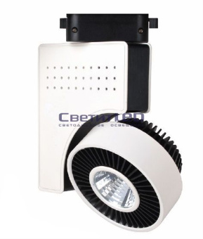 Светодиодный светильник трековый, 2-х проводной, 220V, 23W, 4200K, белый/черный, HL821LWH