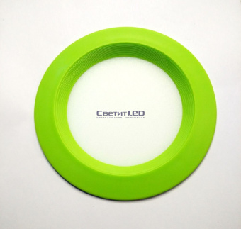 Светильник LED встраиваемый, круг, зеленый, 6W, 220V, нейтральный 4000К, 390Lm