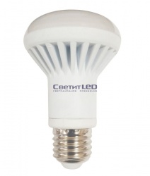 Лампа LED E27(R63), 8W, 220V, теплый 3000К, 650Lm