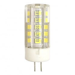Лампа LED G4(пуля), 5W, 220V, теплый 3300К, 425Lm