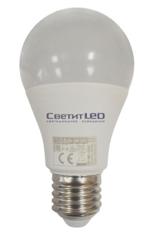 Лампа LED E27(груша), 14W, 220V, теплый 3000К, 1170Lm